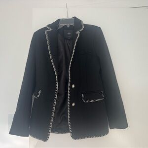 7 for All Mankind Contrast Stitch Blazer
